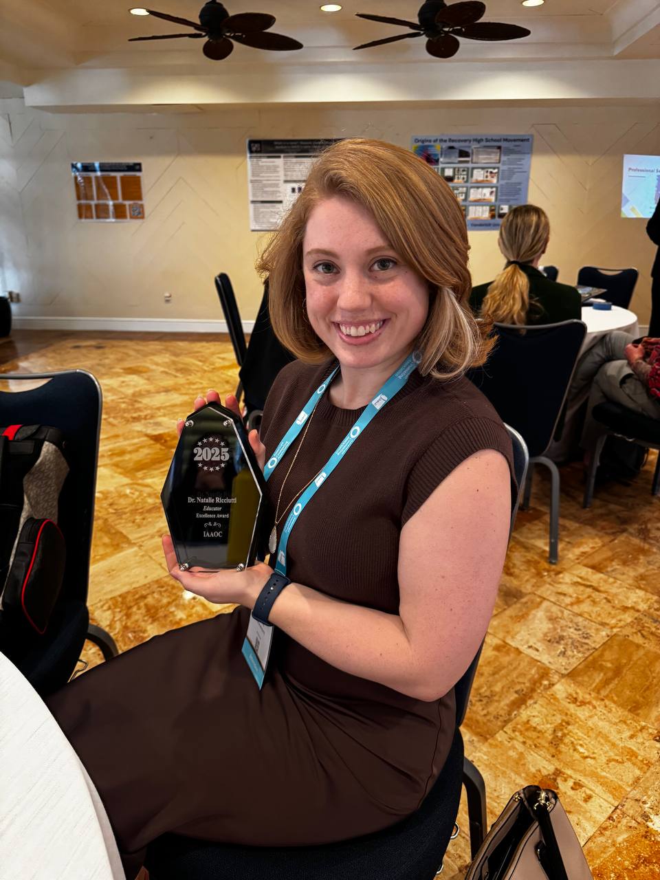 Ricciutti awarded by IAAOC - Cato College of Education